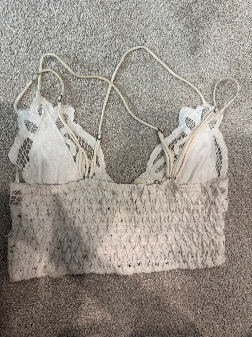 Free People White Lace Bralette